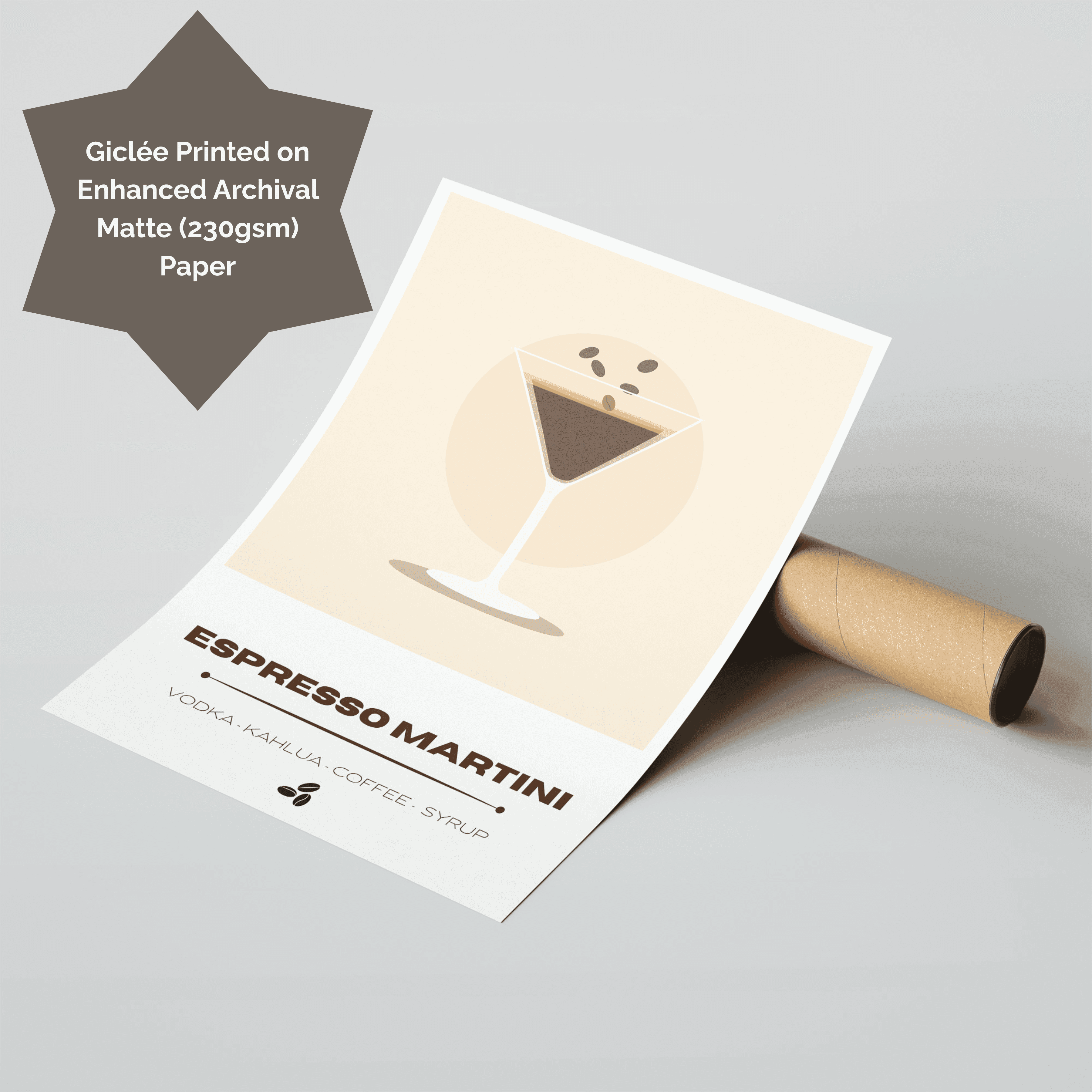 Cocktail Hour Art Print | ESPRESSO MARTINI | A3 Giclée Illustration - Image 2