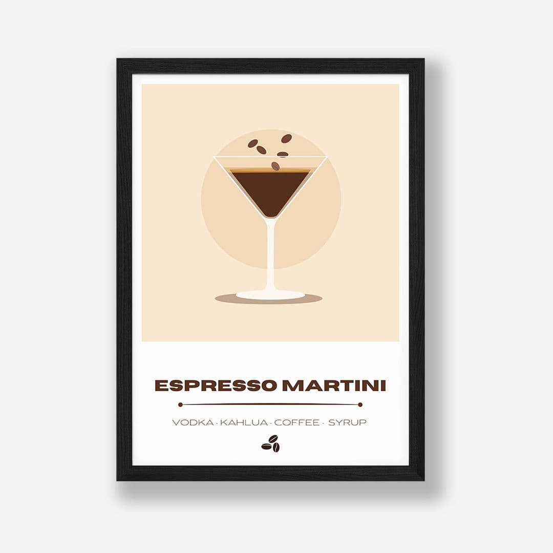 Cocktail Hour Art Print | ESPRESSO MARTINI | A3 Giclée Illustration - Image 1