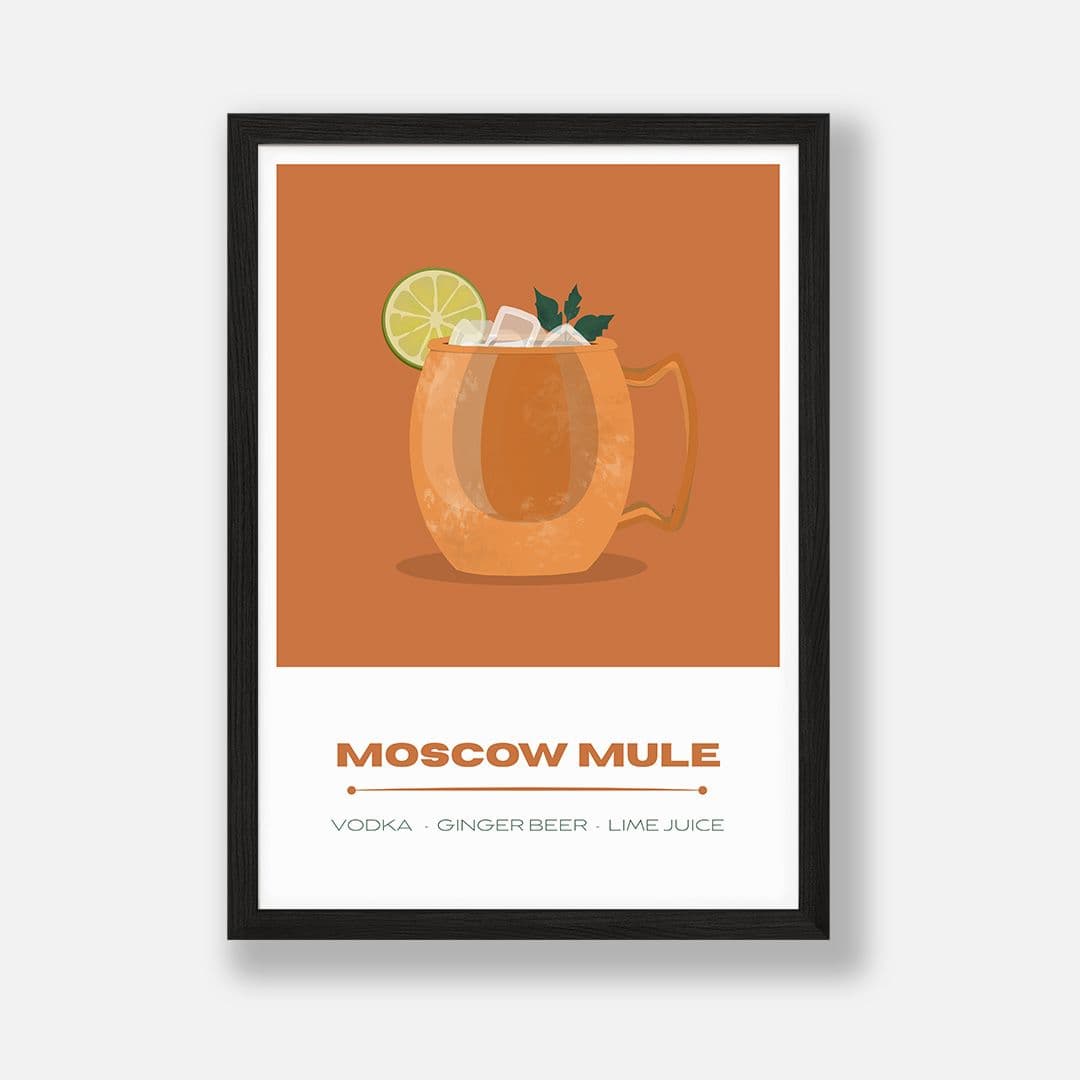 Cocktail Hour Art Print | MOSCOW-MULE | A3 Giclée Illustration - Image 1