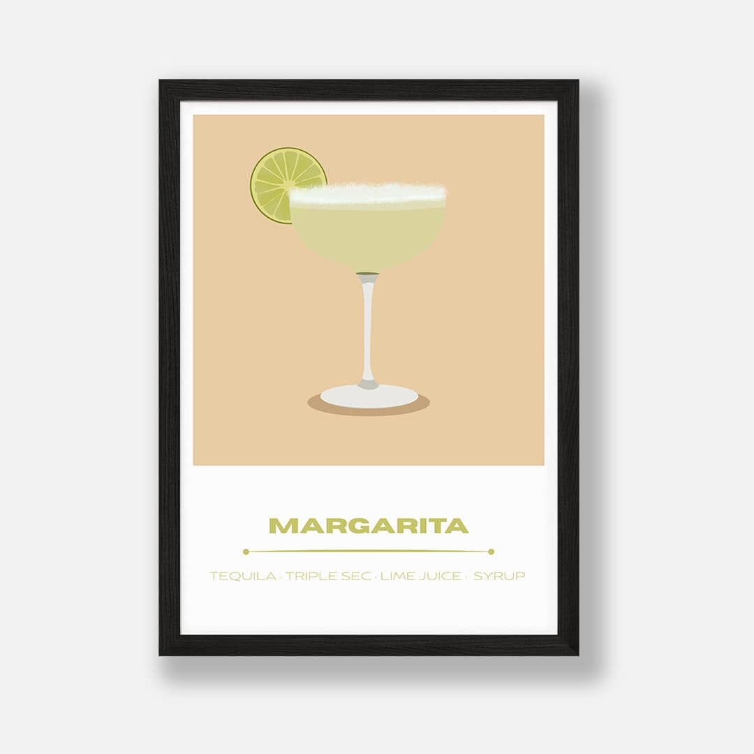 Cocktail Hour Art Print | MARGARITA | A3 Giclée Illustration - Image 1